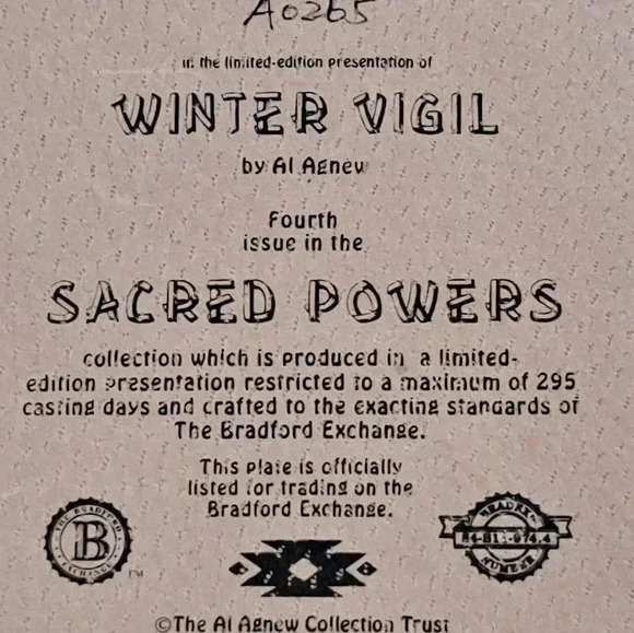 Winter vigil  wolves by the Bradford exchange Plate - Picture 8 of 15